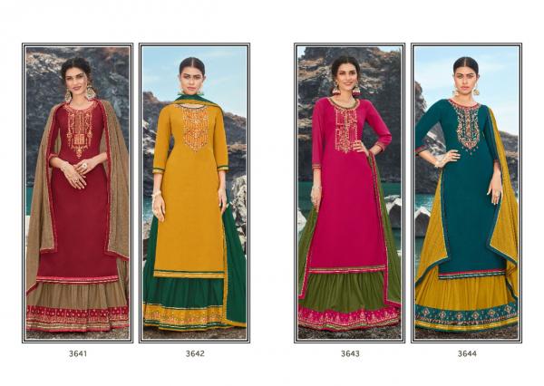 Rangoon Poshak Jam silk Embroidery Designer Readymade suit